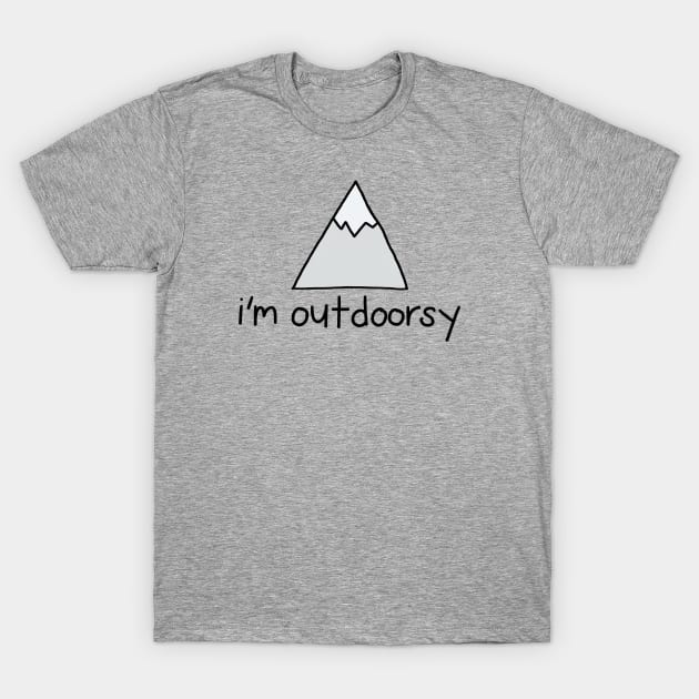 Mountains Outdoorsy T-Shirt by Christine Borst Creative Studio